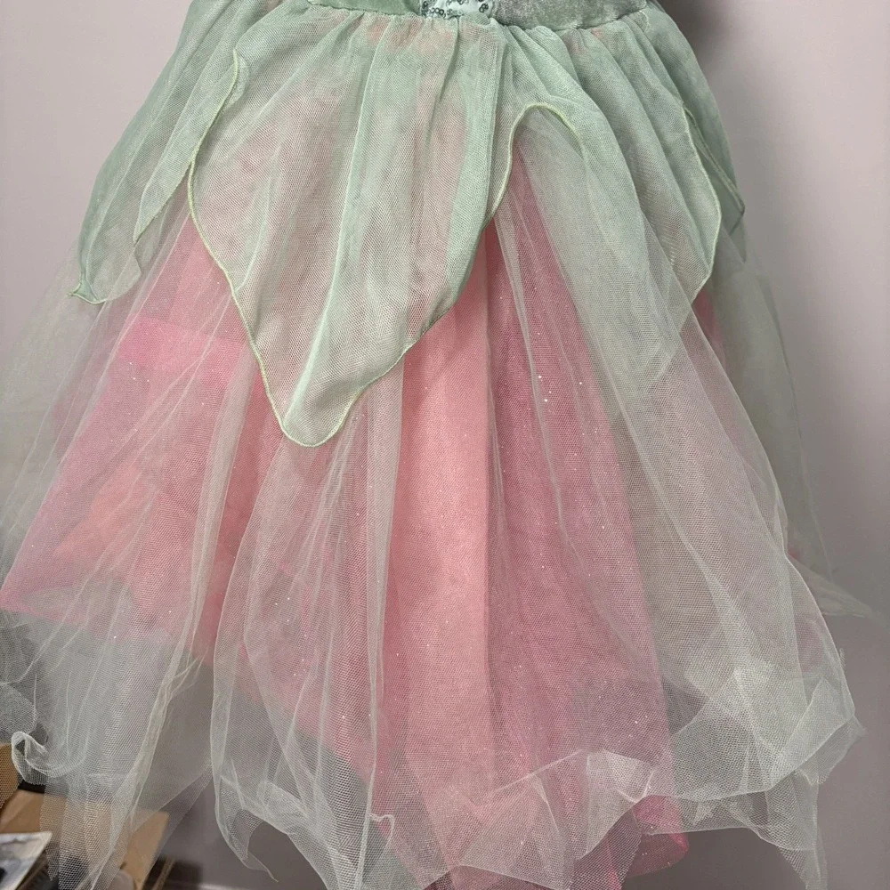 Weissman Flower Fairy Ballet Costume Pink Mint Green Child Sz Medium Tutu 13511